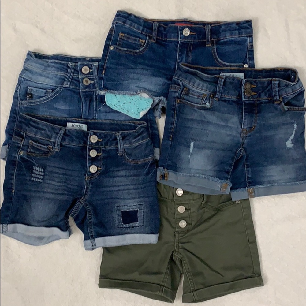 Lot Girls Denim Shorts SZ 8